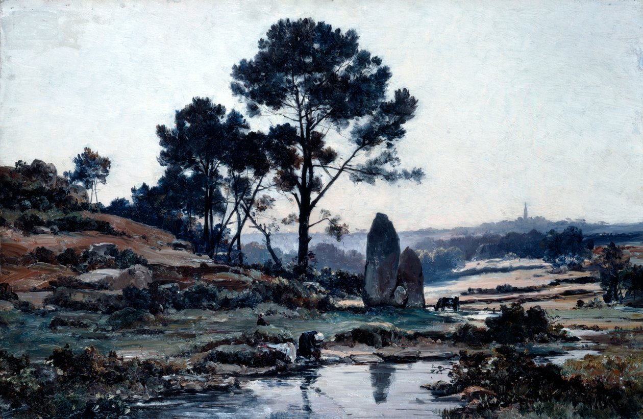 Douarnenez, 1885 door Emmanuel Lansyer