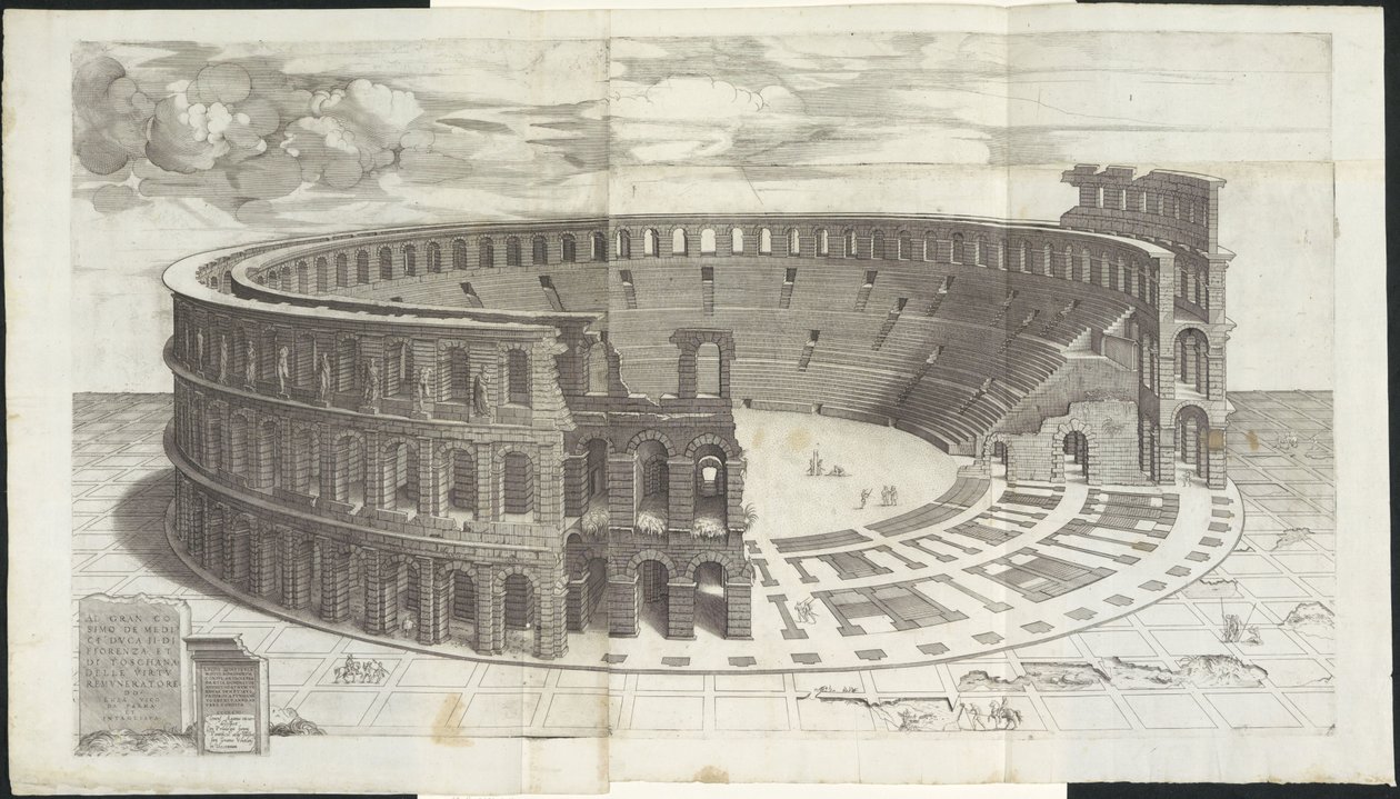 Arena van Verona (serie titel) door Enea Vico