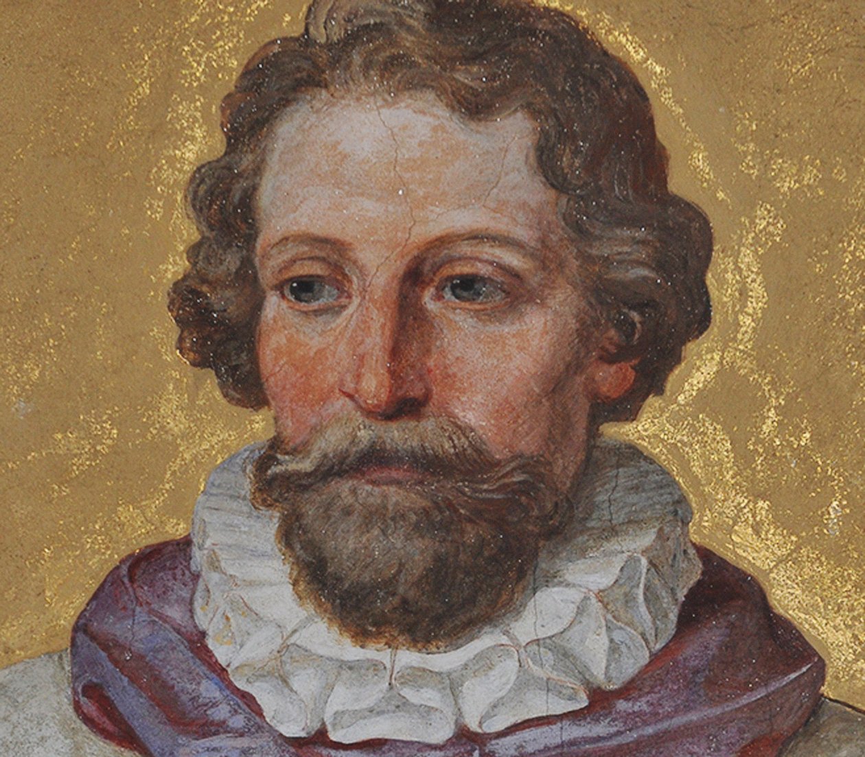 Julius Echter von Mespelbrunn 1545-1617 (detail), 1857 door Engelbert Seibertz
