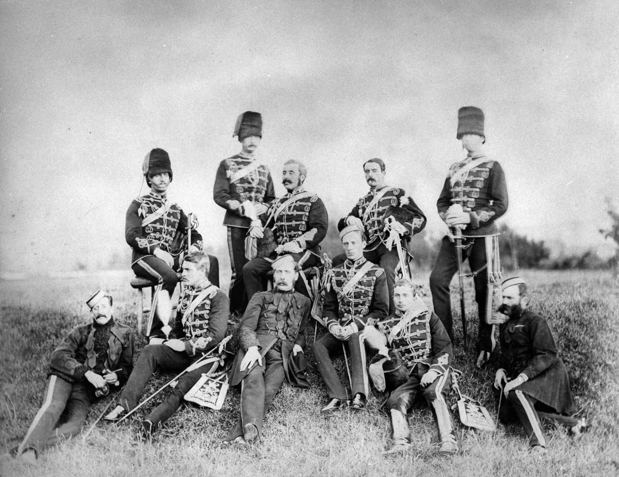 Een Groep Britse Legerofficieren, c.1870-90 door English Photographer