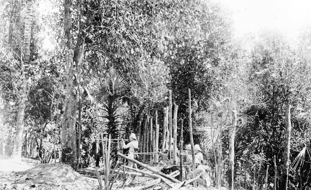 Britse Troepen die Vechten in de Birmaanse Jungle door English Photographer