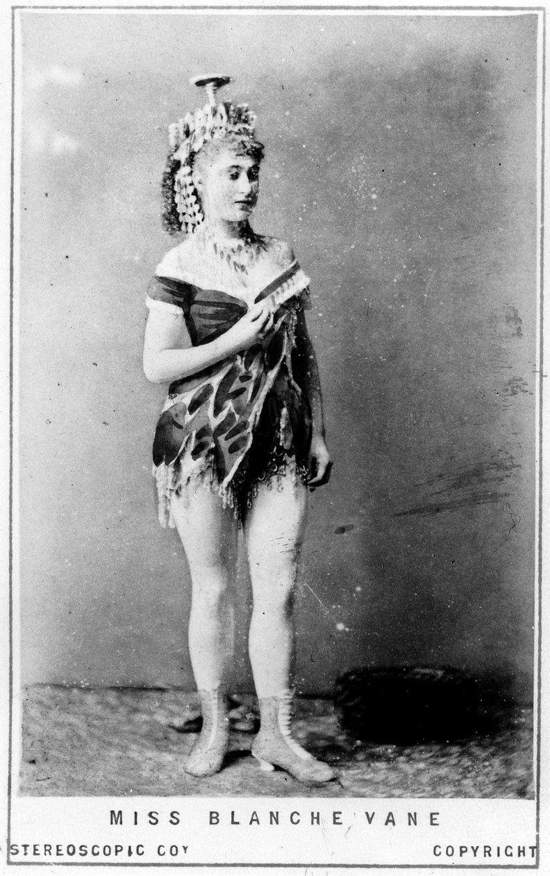 Carte de Visite van Miss Blanche Vane, c.1855 (albumineprint) door English Photographer