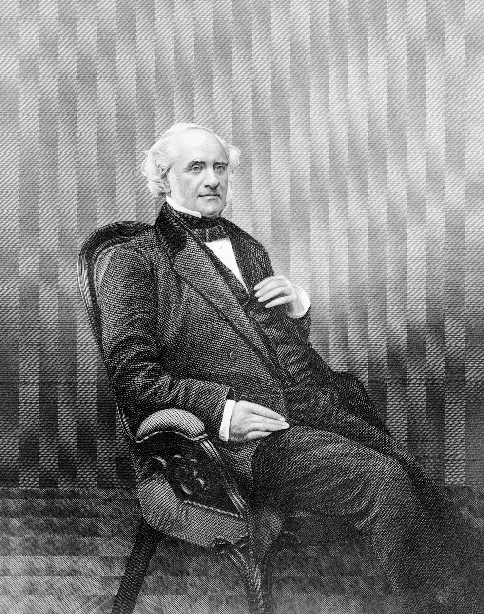 George Peabody, gegraveerd door D.J Pound door English Photographer