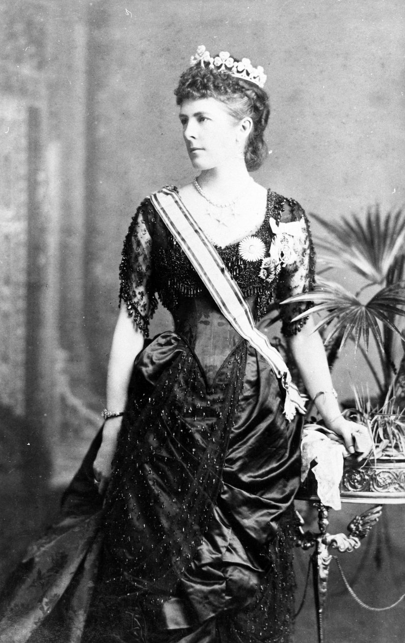 Lady Dufferin als Onderkoningin van India, ca. 1884-88 door English Photographer
