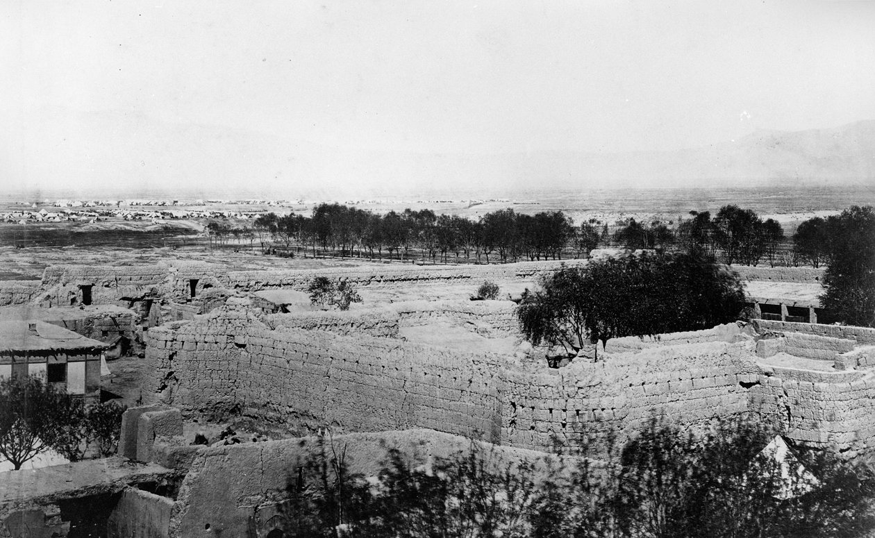 Landschap genomen tijdens de Tweede Anglo-Afghaanse Oorlog, 1878-80 door English Photographer