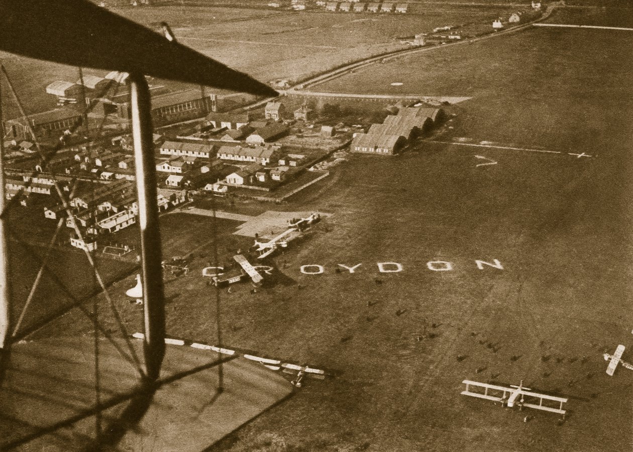 Luchthaven Londen in 1925 door English Photographer