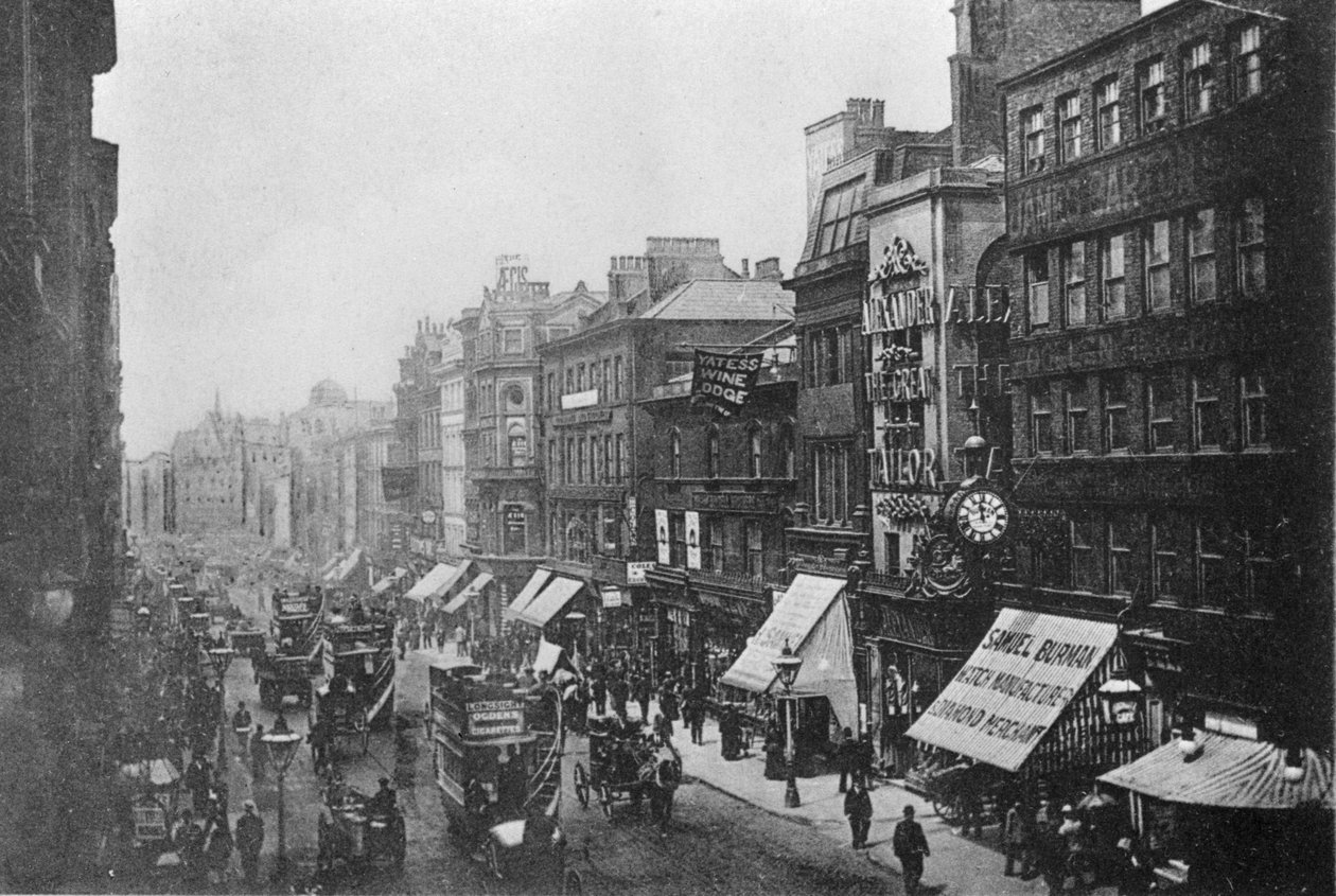 Market Street, Manchester, c.1910 door English Photographer