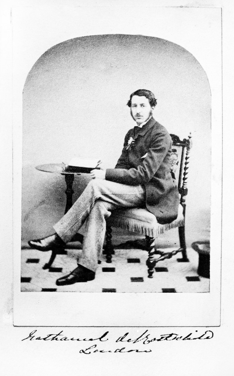 Nathaniel de Rothschild, ca. 1860s door English Photographer