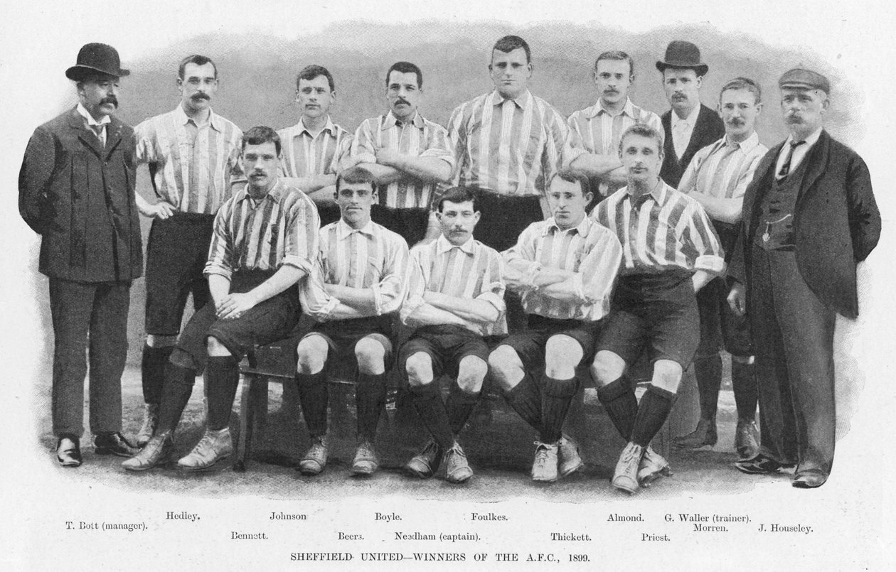 Sheffield United - Winnaars van de Association Football Cup, 1899 door English Photographer