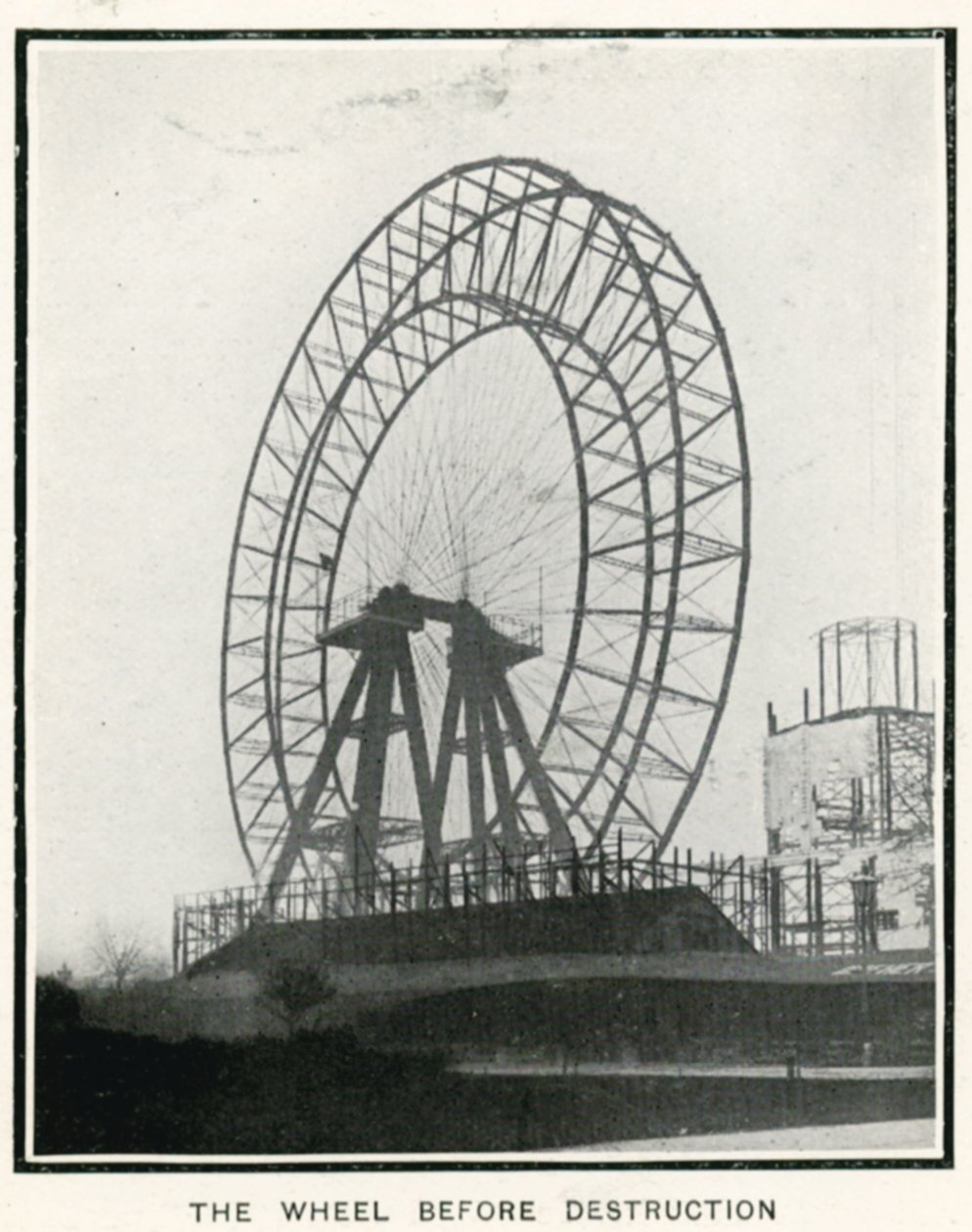 Het Grote Wiel in Earls Court, Londen; uit The Sphere, 13 april 1907 door English Photographer