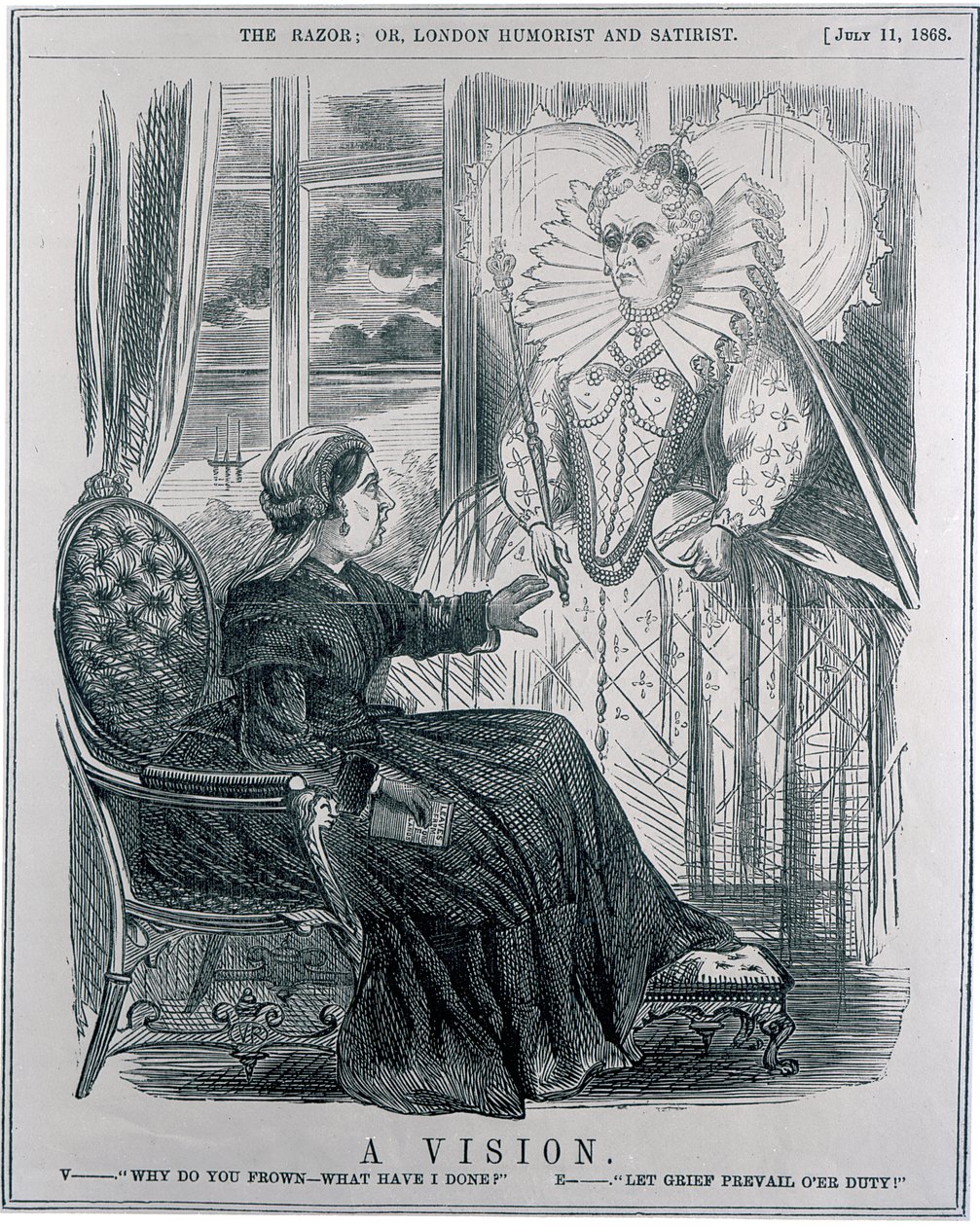Een visioen, 1868 door English School
