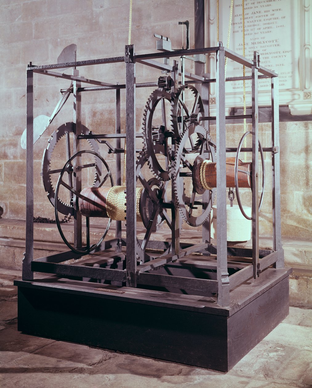 Kathedraalklok gemaakt voor de toren in Salisbury Cathedral, 1386 door English School