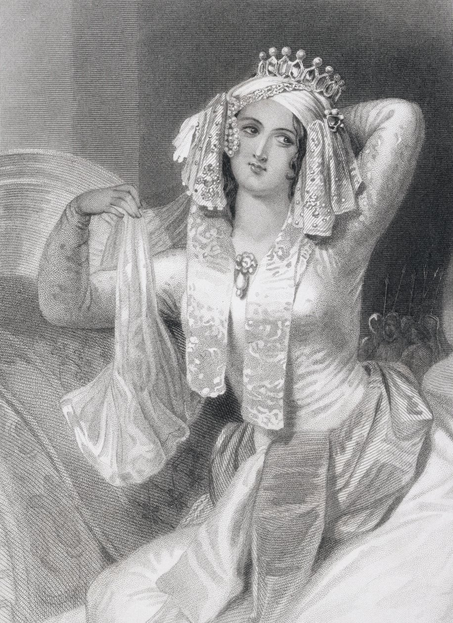 Cleopatra VII (69-30 v.Chr.) door English School