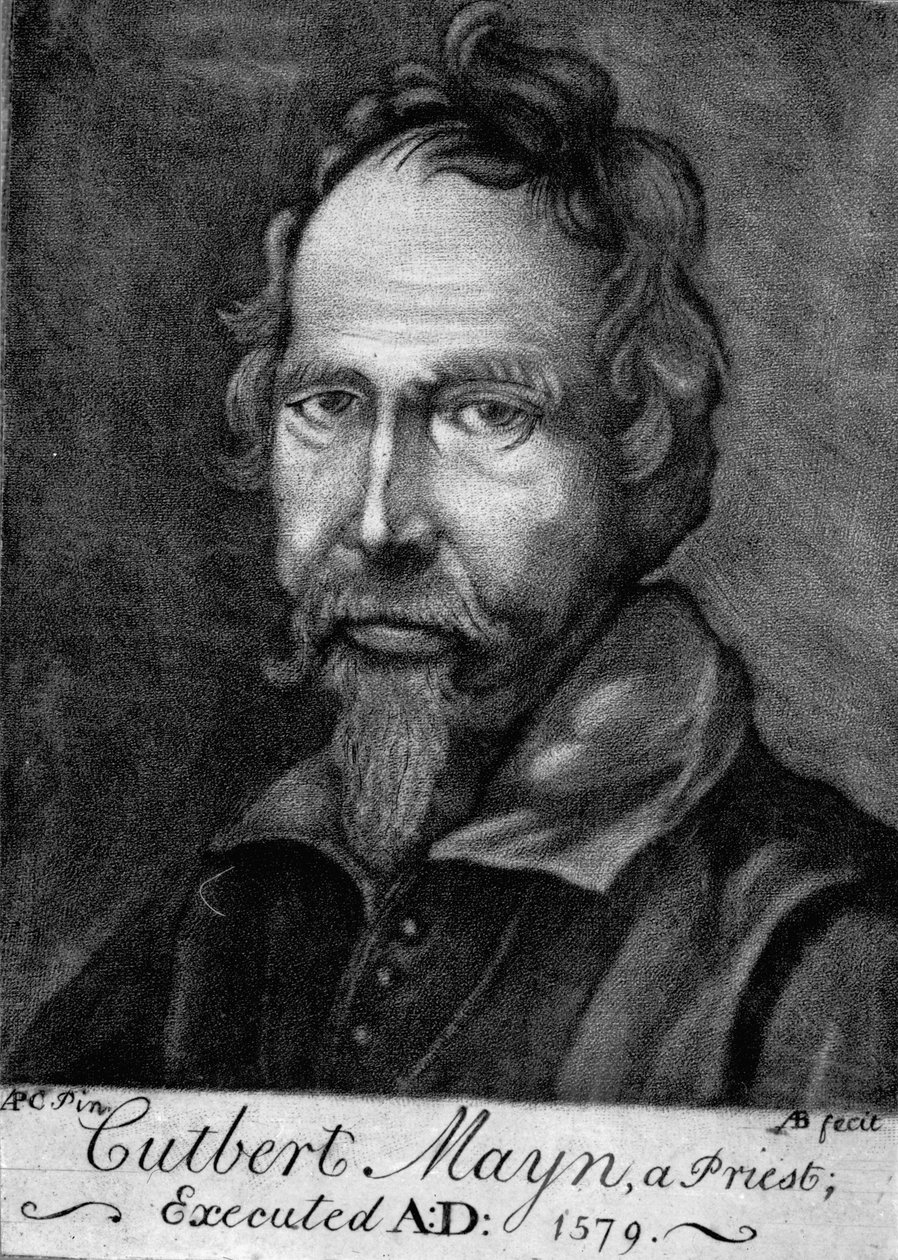 Cuthbert Mayne, 1579 door English School
