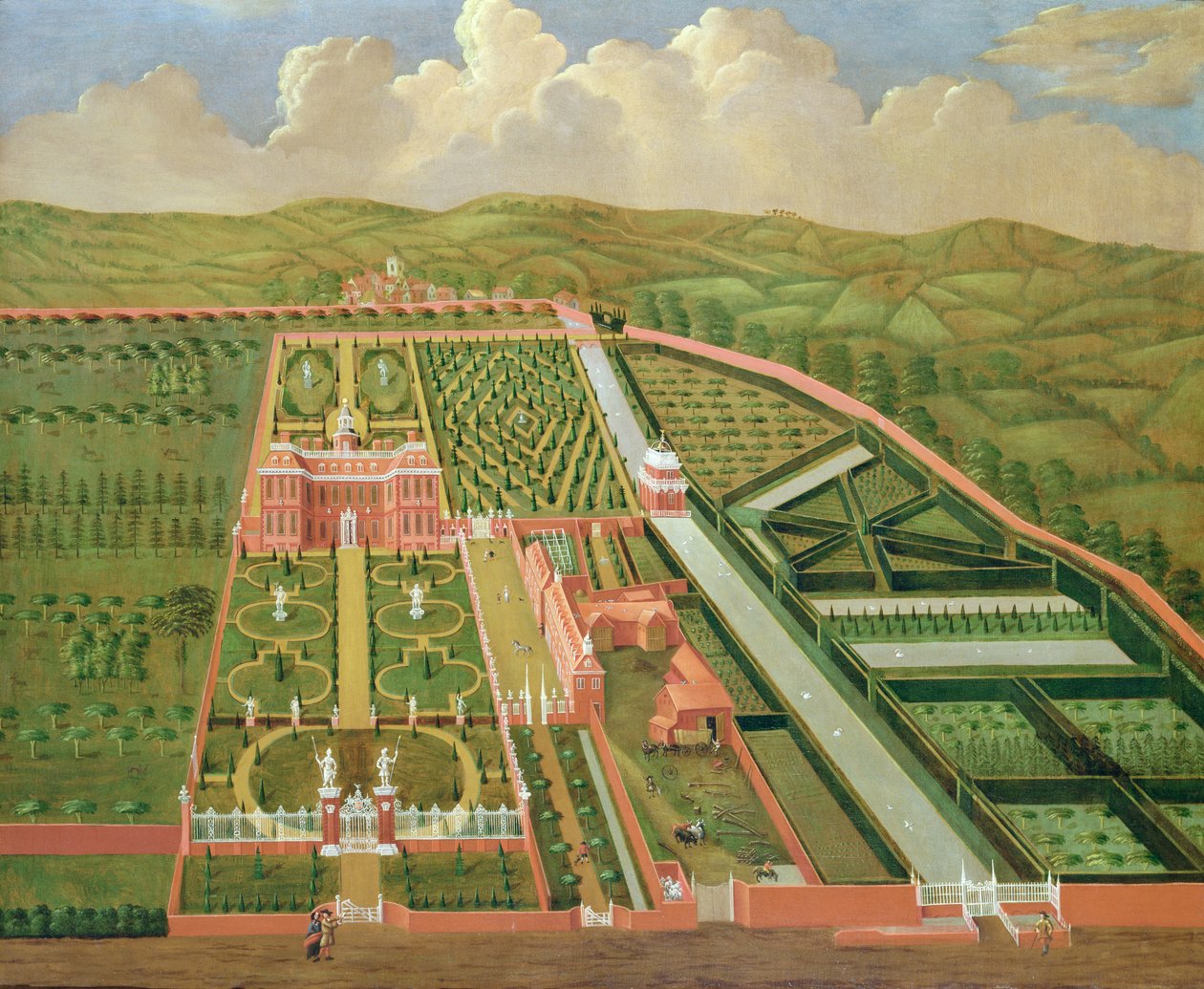 Denham Place, Buckinghamshire, ca.1695 door English School