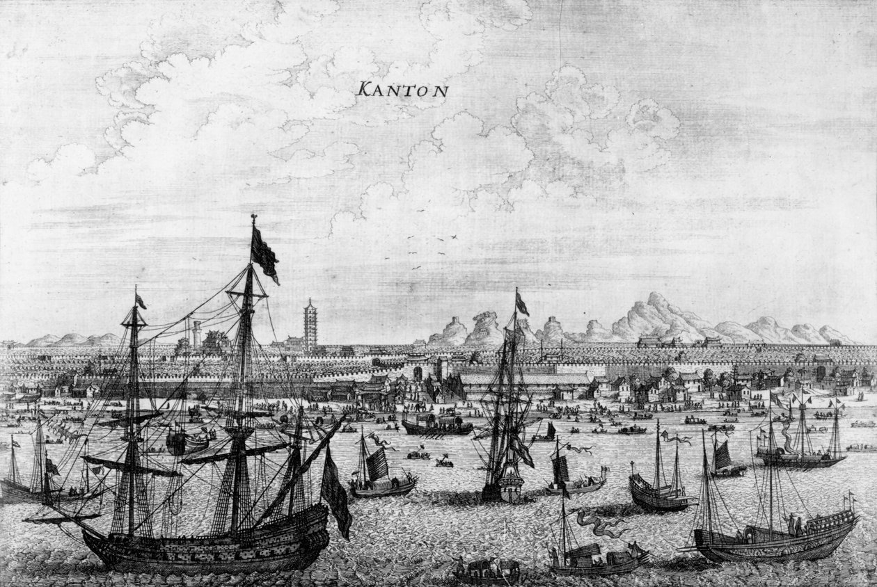 Kanton, China, 1669 door English School