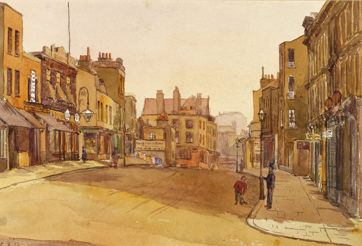 Kensington Church Street, 1892 door English School