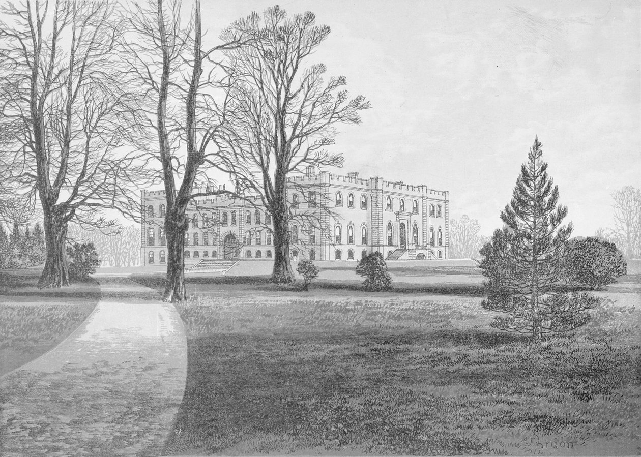 Kimbolton Castle, 1880 door English School
