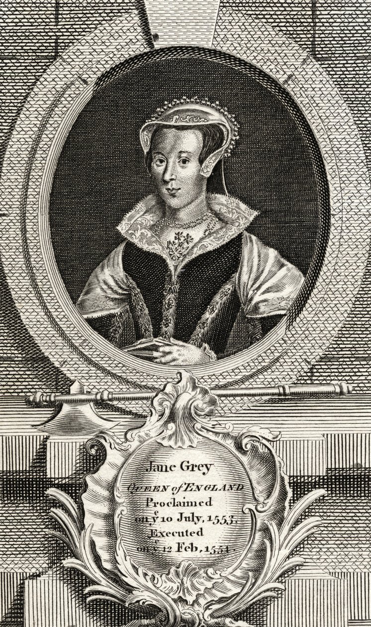 Lady Jane Grey (1537-54) door English School