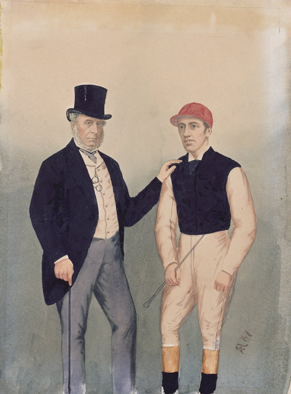 Lord Falmouth en Fred Archer (1857-86) door English School