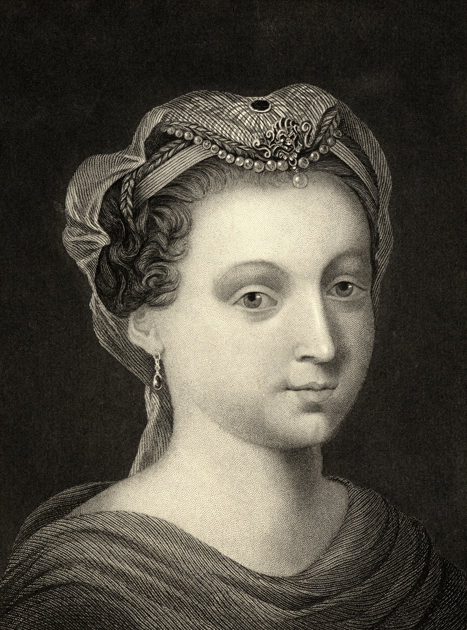 Maria Stuart (1542-87) door English School