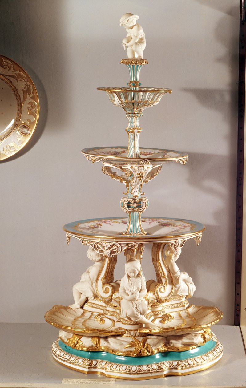 Minton tafel middenstuk door Jeannot, 1851 door English School