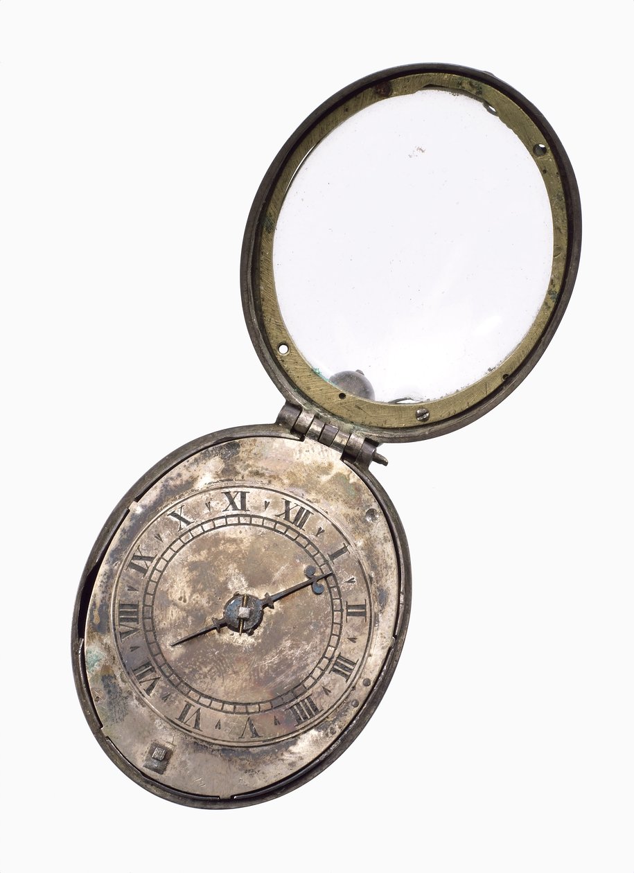 Ovaal Puriteins horloge, ca. 1650 door English School