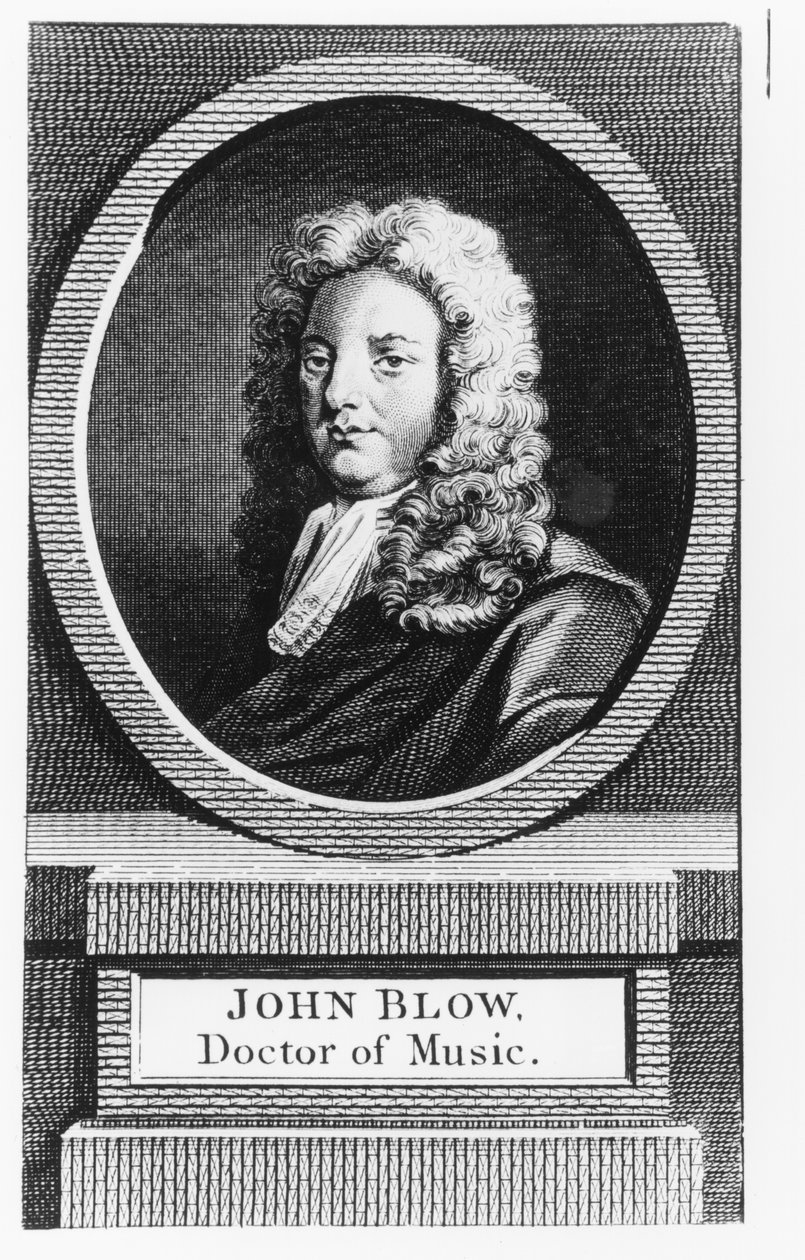 Portret van John Blow (1649-1708) door English School