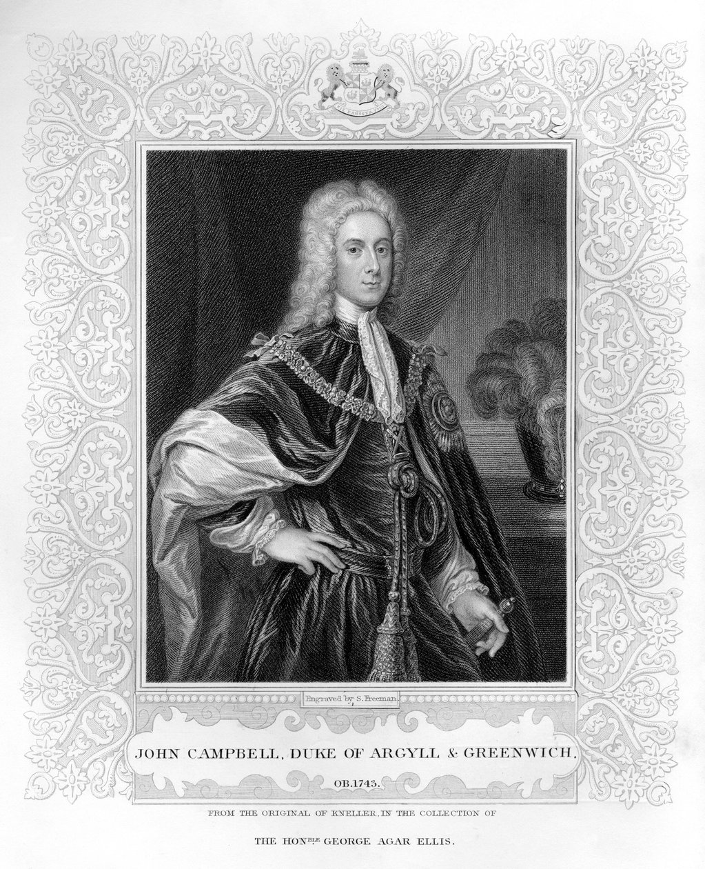 Portret van John Campbell, Hertog van Argyll en Greenwich door English School