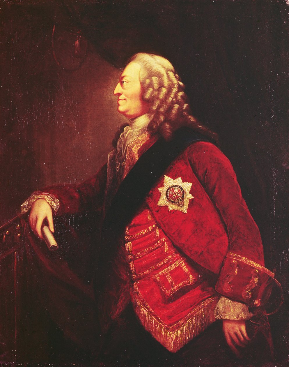 Portret van Koning George II door English School