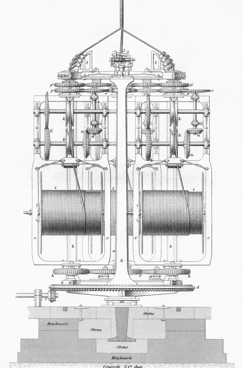 Touwslagerijmachine, uit 