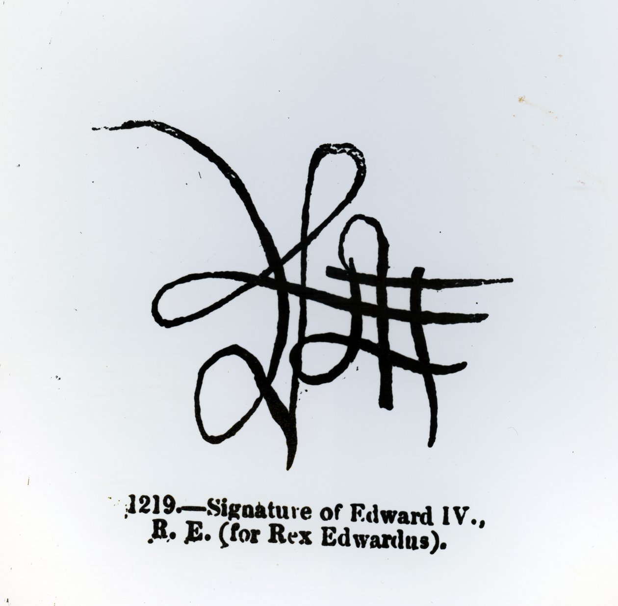 Handtekening van Edward IV (1442-83) door English School