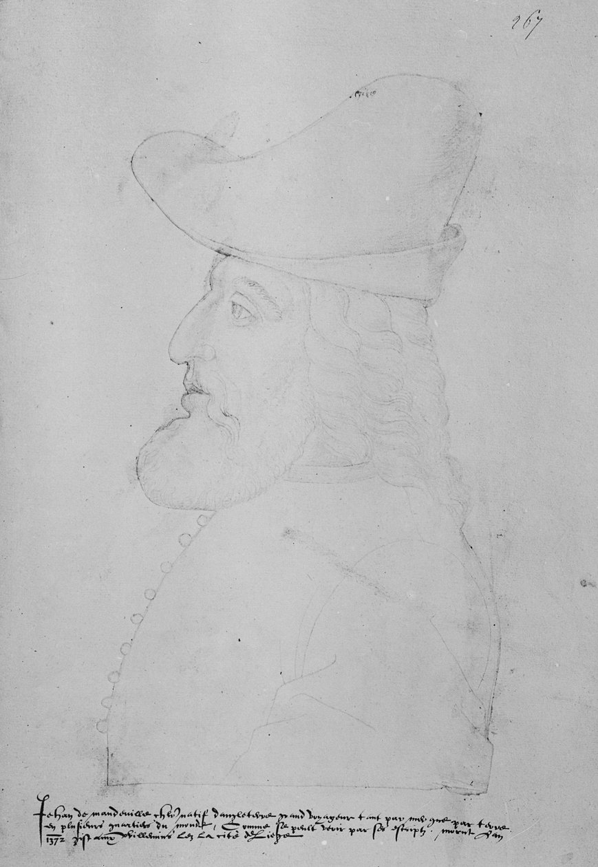 Sir John Mandeville door English School