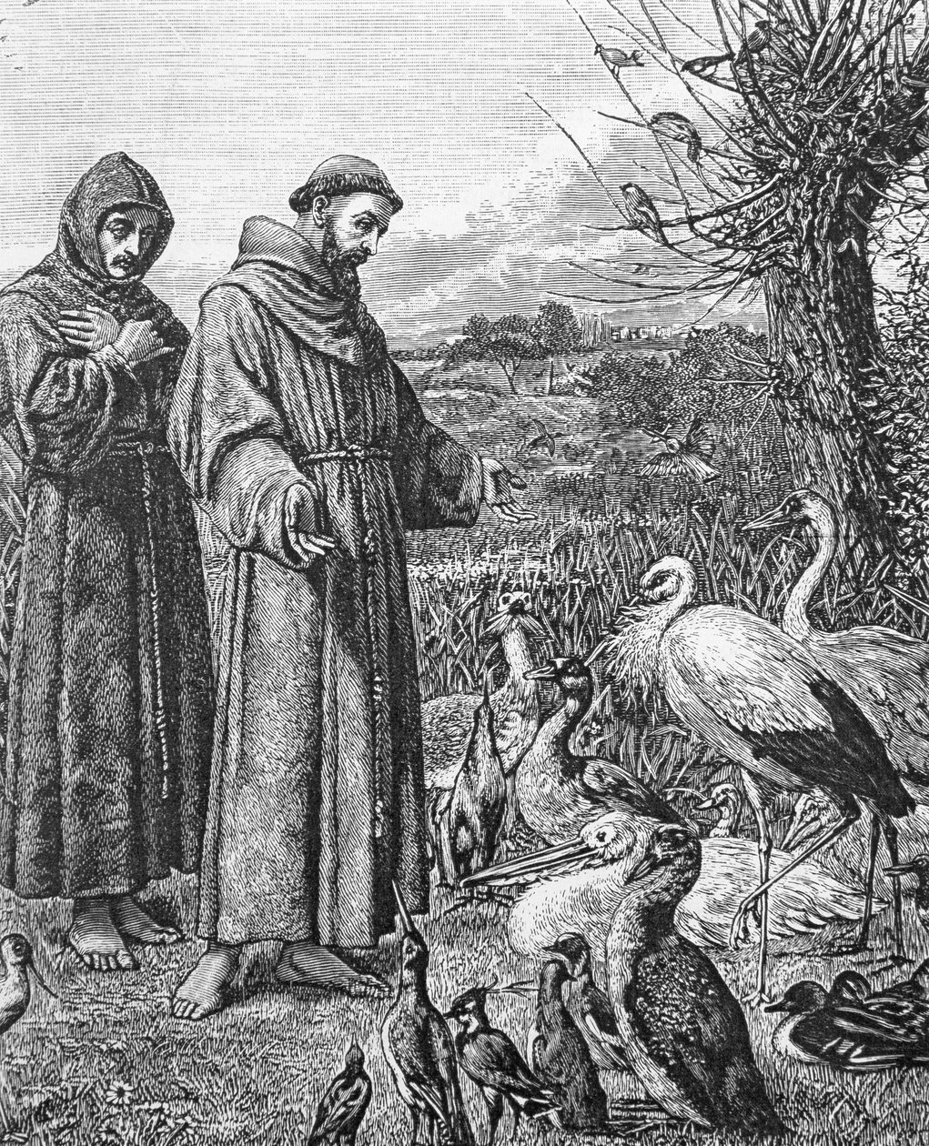 Sint Franciscus van Assisi (1182-1226) door English School