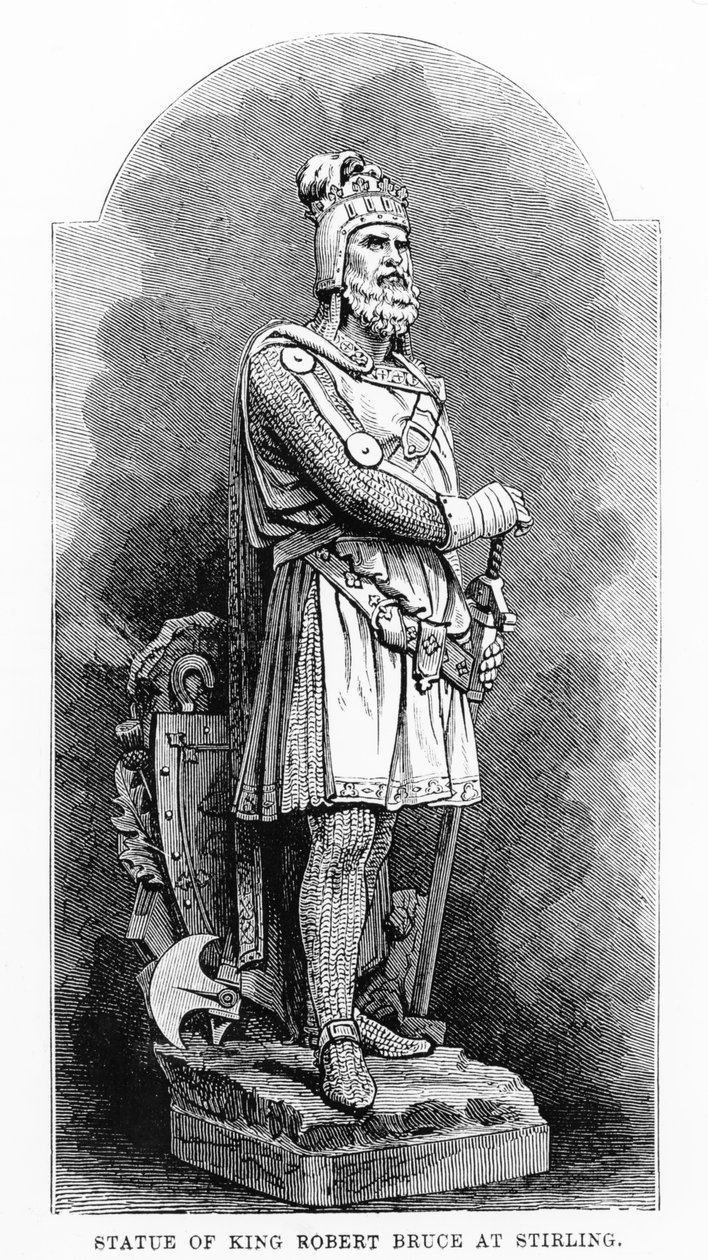Standbeeld van koning Robert the Bruce in Stirling door English School