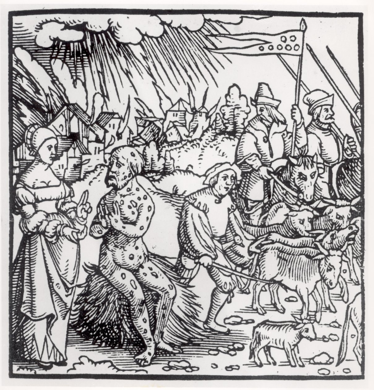De Zwarte Dood, 1348 door English School