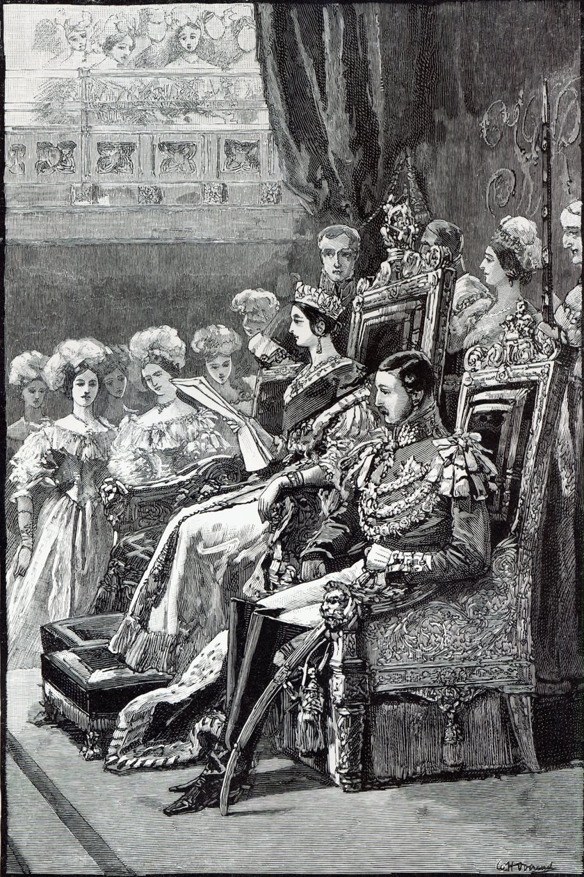 De Koningin Opent het Parlement in 1846 door English School