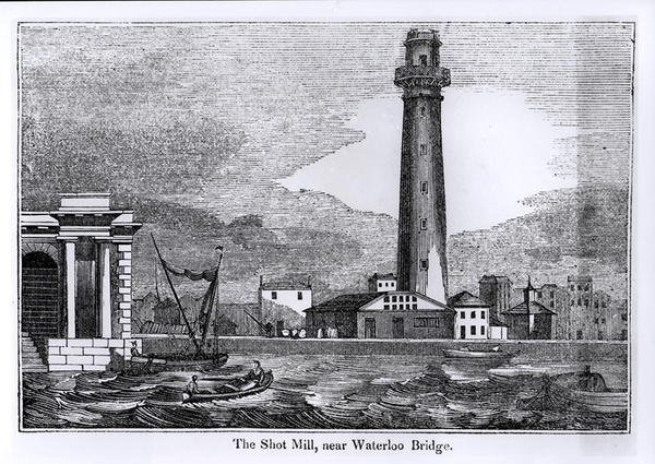 De schietmolen, nabij Waterloo Bridge door English School