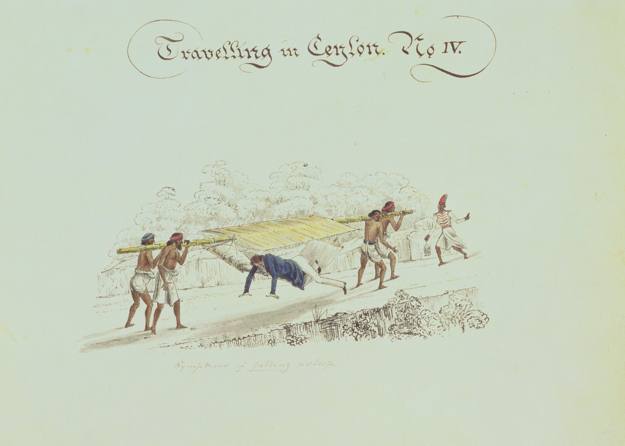 Reizen in Ceylon No.IV, ca. 1835 door English School