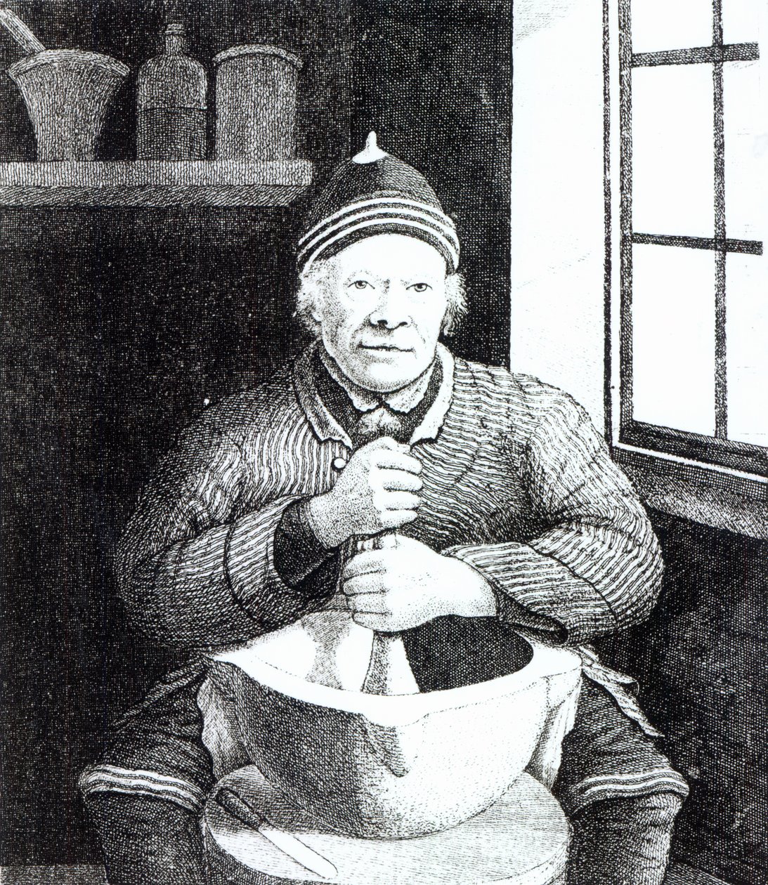 William Wilson, algemeen bekend als Mortar Willie, 107 jaar oud, 1815 door English School