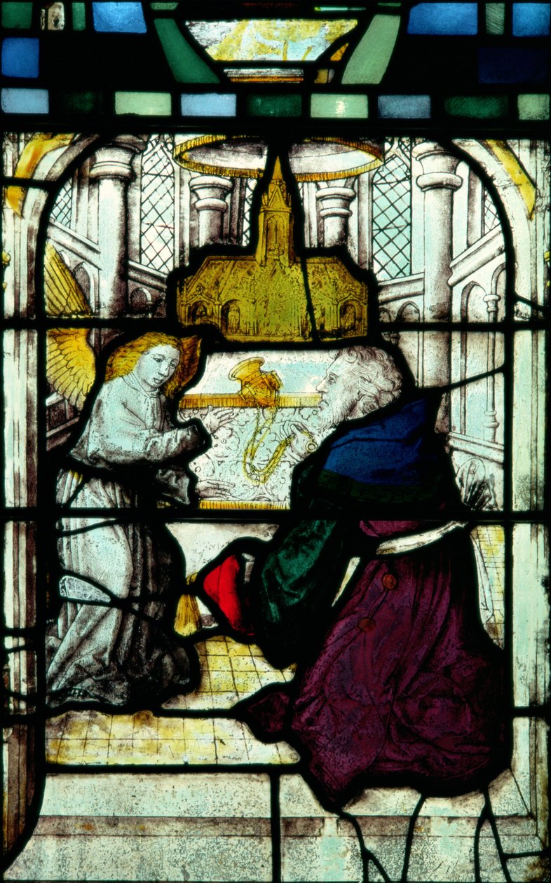 Zacharias en de Engel in de Tempel door English School