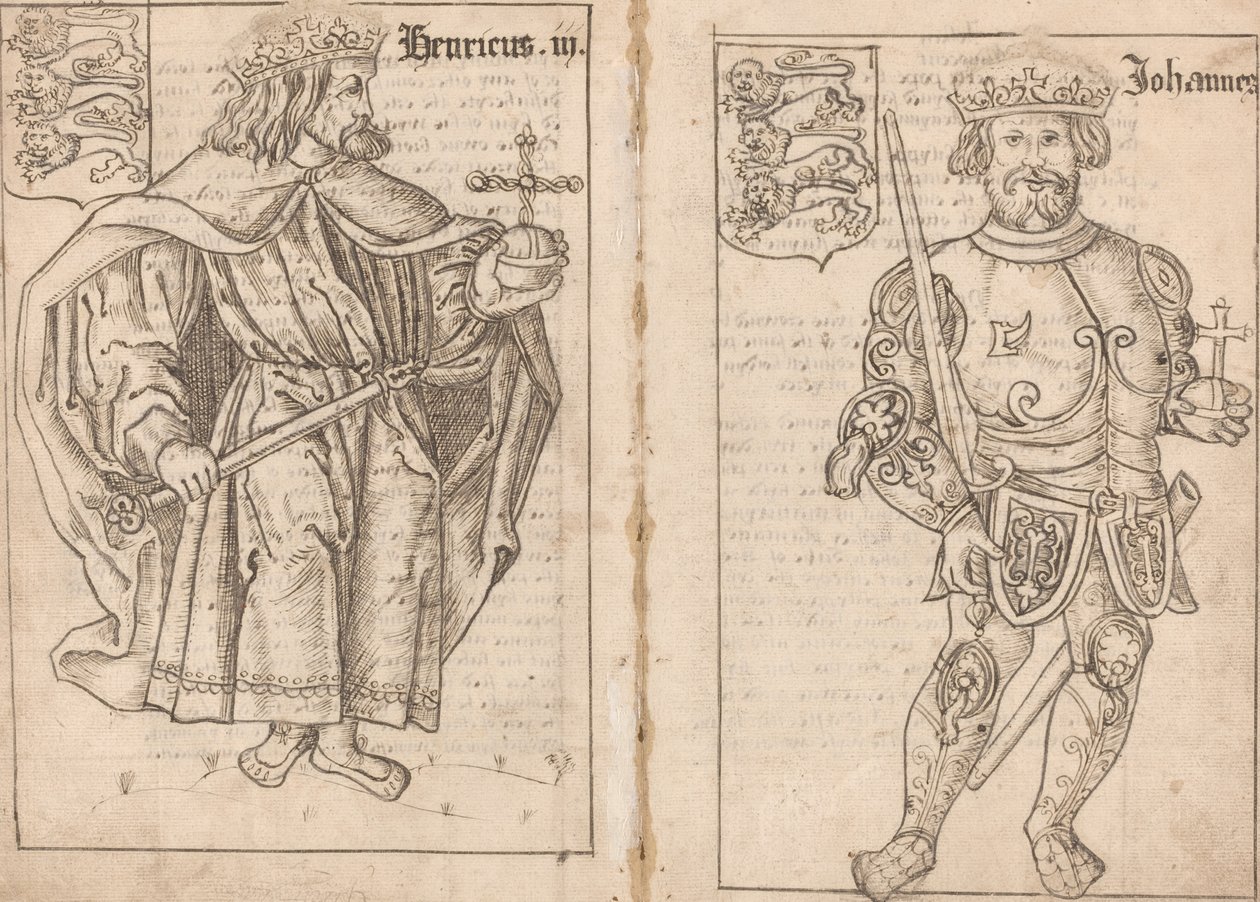 Koning Jan [rechterkant] door English 16th Century