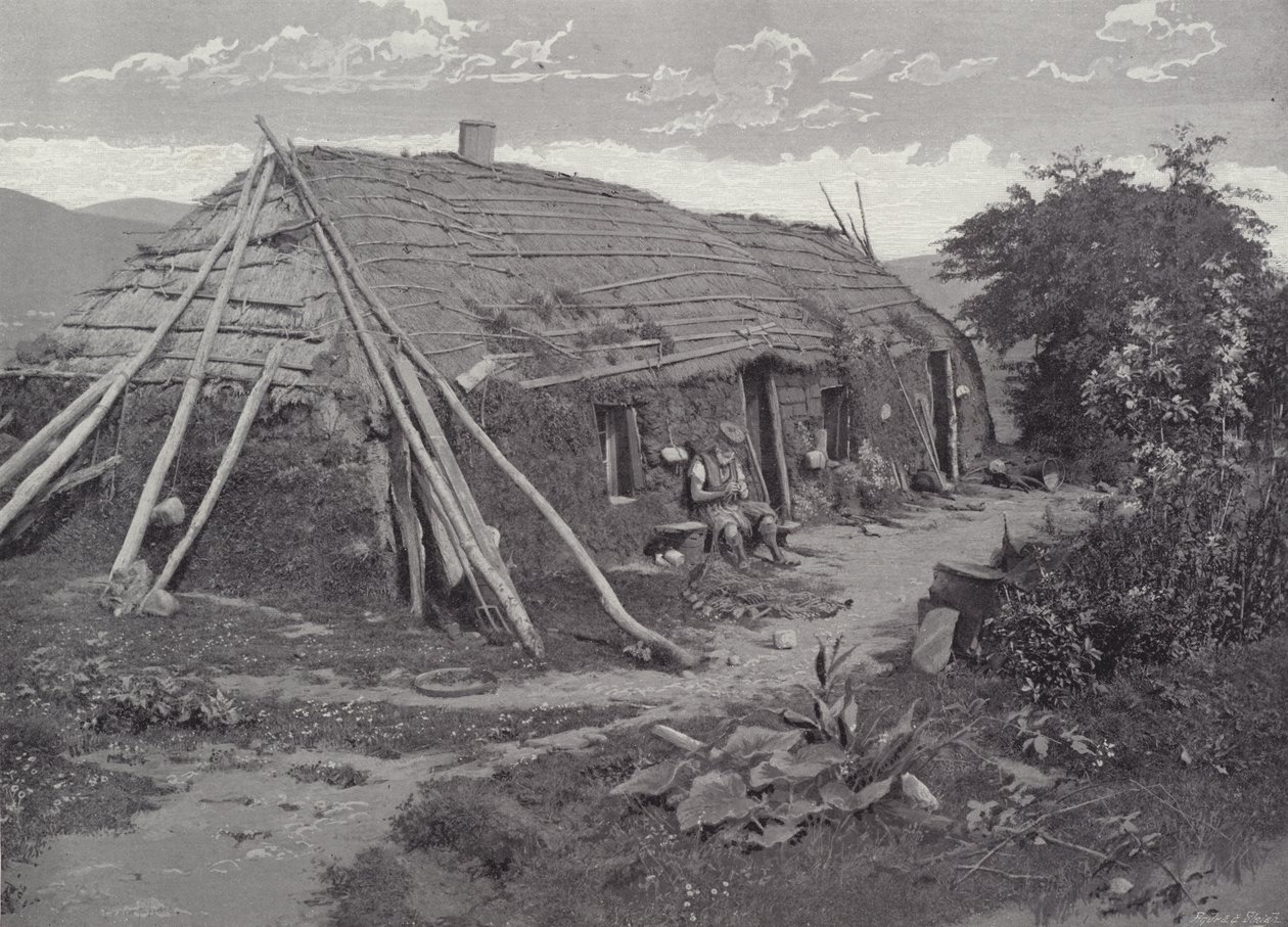 Een Hoogland Hut, Lochaber door English Photographer