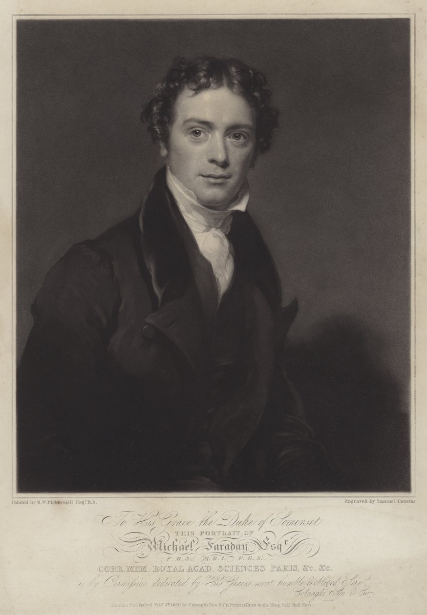 Michael Faraday, Engelse natuurkundige en scheikundige door English Photographer