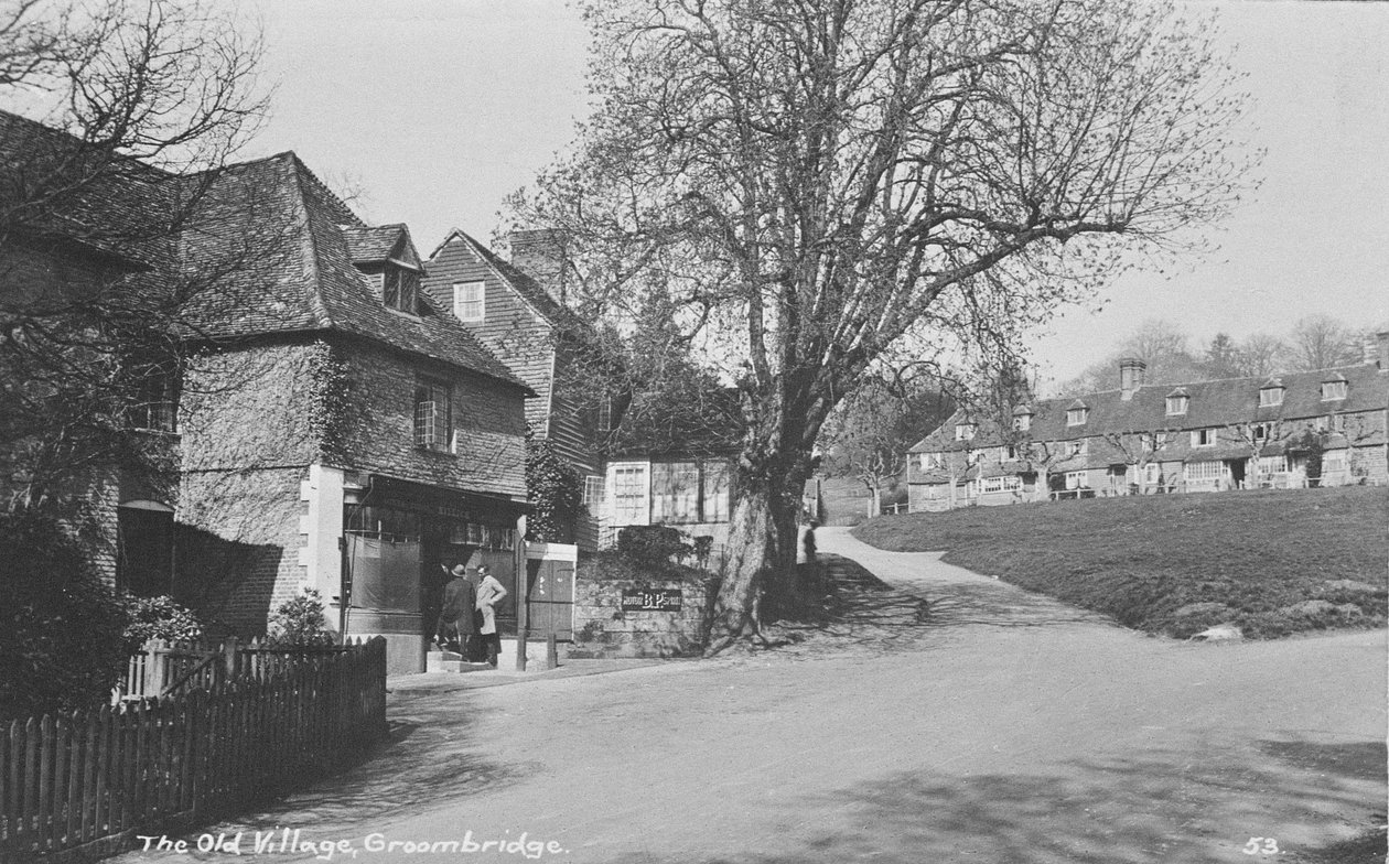 Oud dorp, Groombridge, East Sussex door English Photographer
