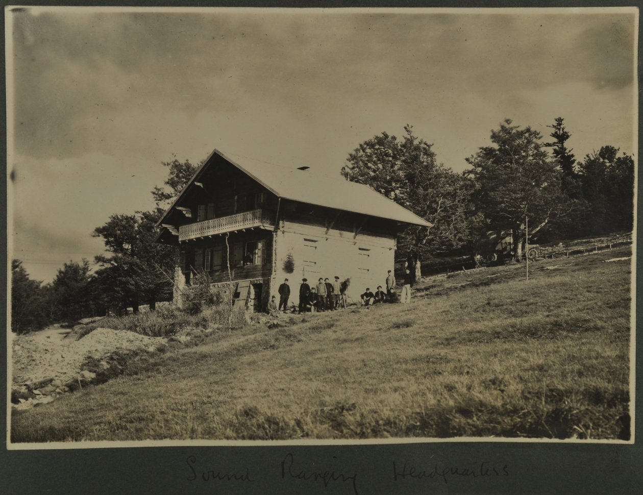 Sound Ranging-hoofdkwartier, 1915-18 door English Photographer