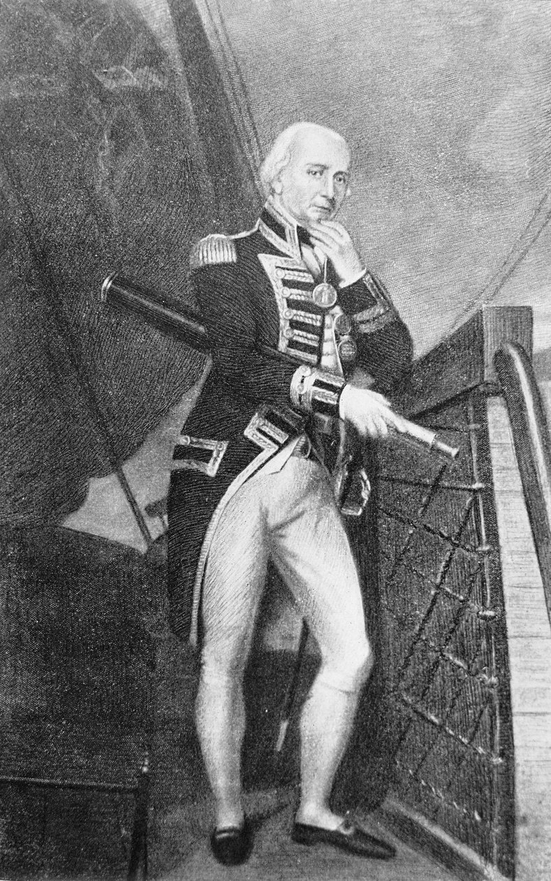 Admiraal Lord Collingwood (1750-1810) door English School