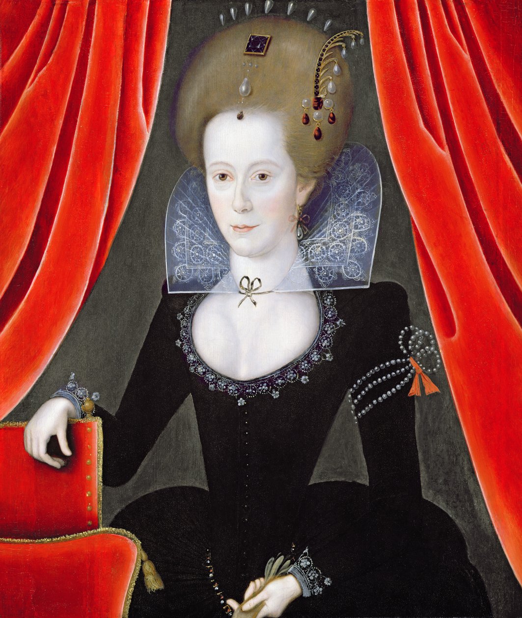 Een onbekende dame, c.1610 door English School
