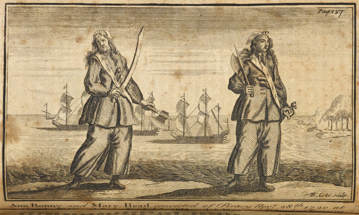 Ann Bonny en Mary Read piraten door English School