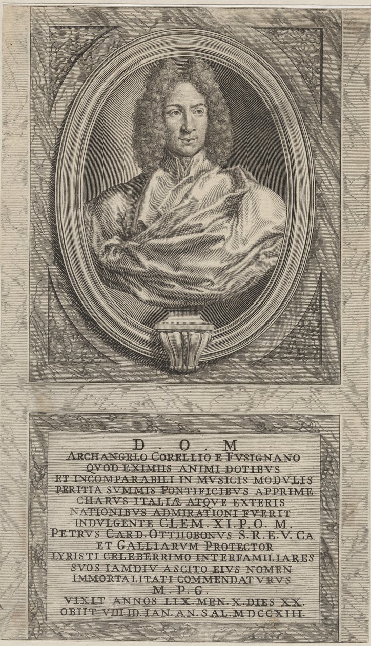 Arcangelo Corelli, ca. 1715 door English School